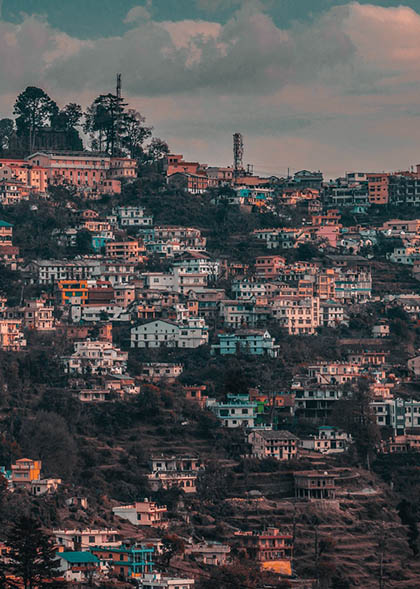 View of Almora Town 