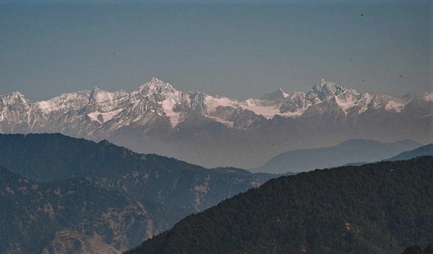 Gharwali Himalayas as Seen from Mussoorie